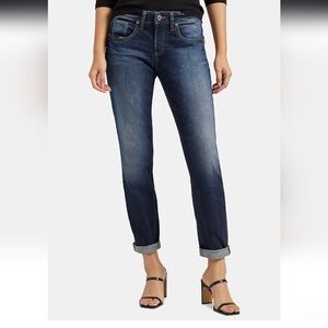 Silver Jeans Co. Boyfriend Mid Rise Jeans, 29x28